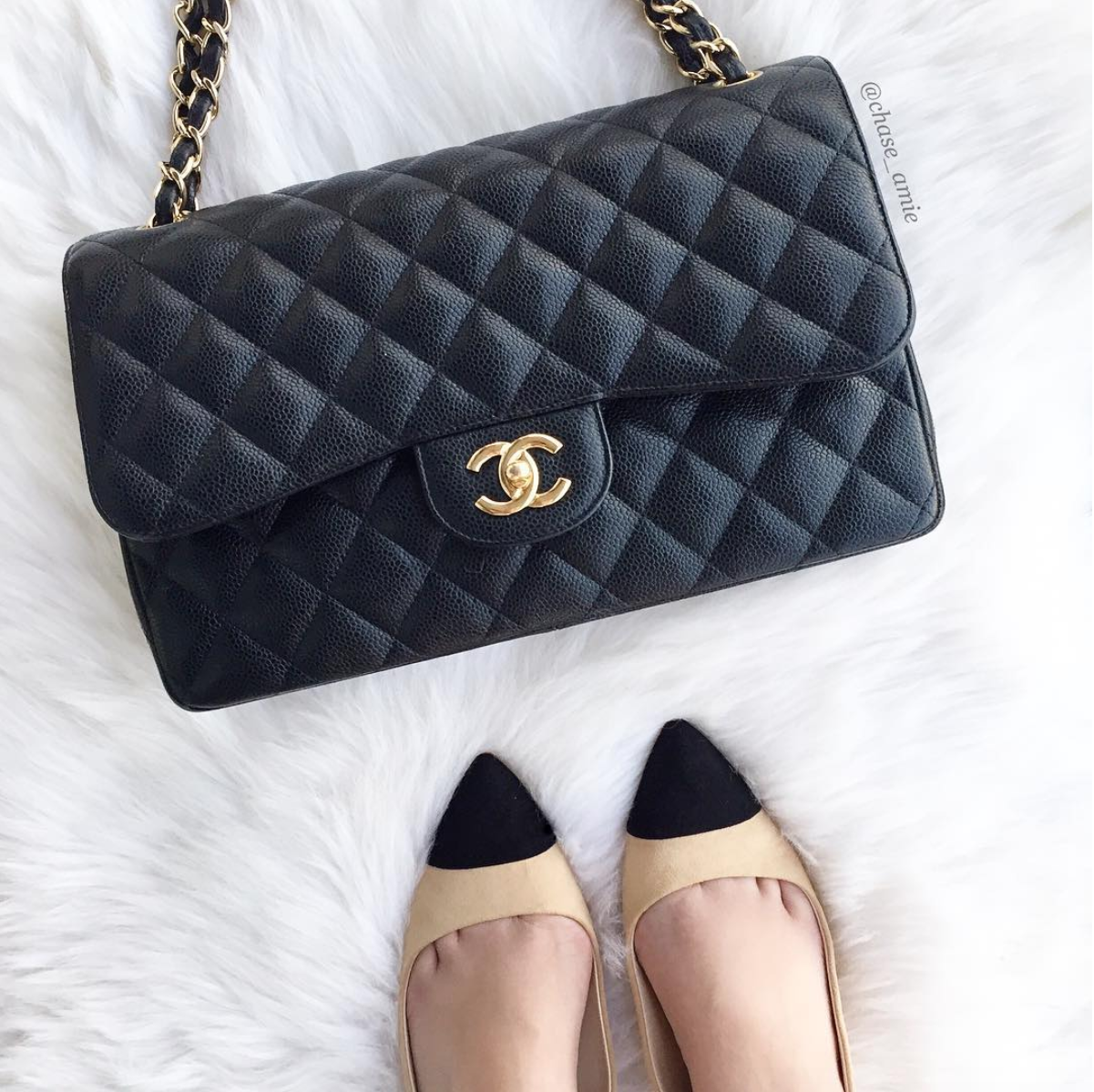 Chanel Caviar vs Lambskin Leather: Which is Better? • Petite in Paris