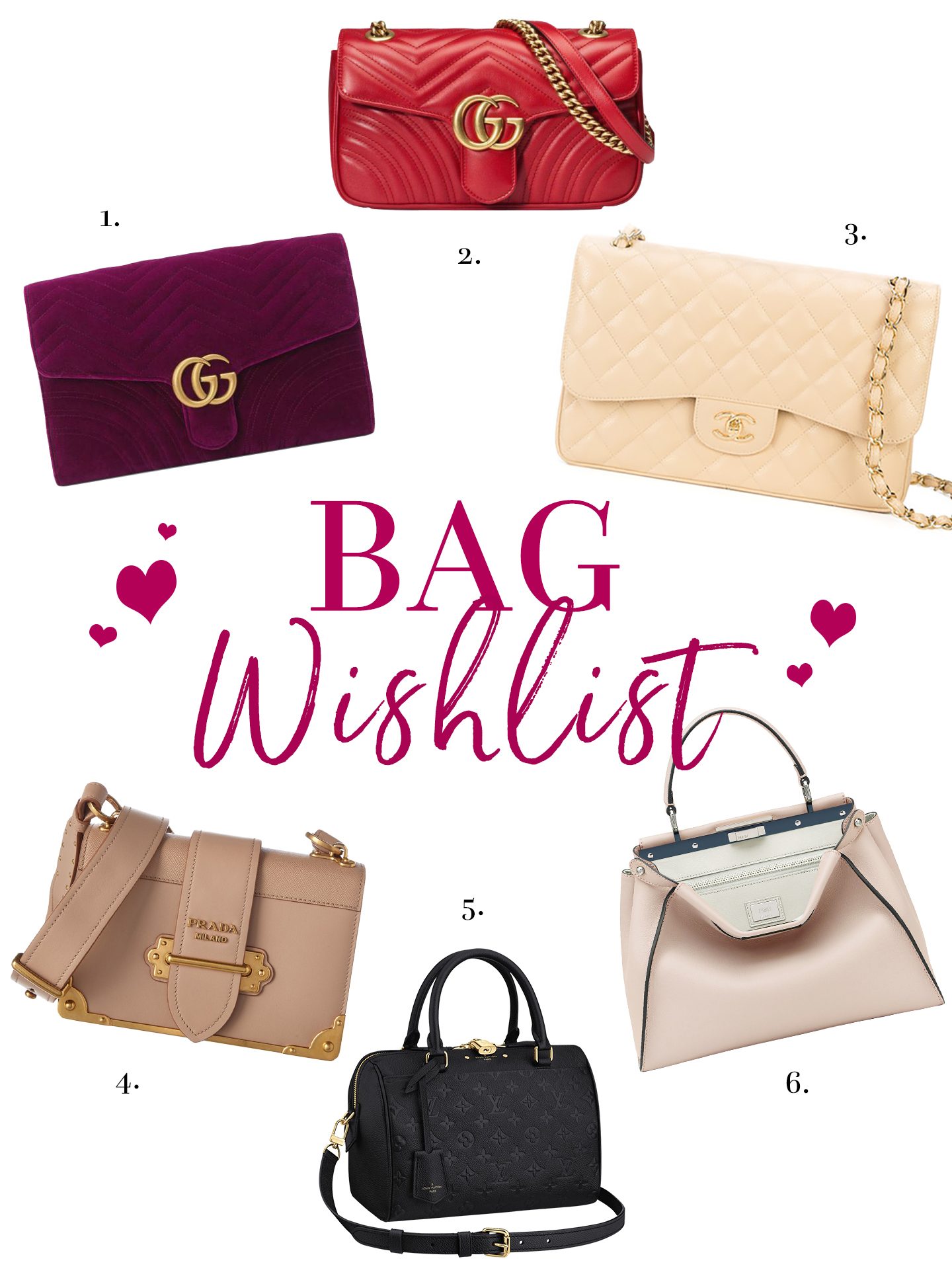 My Designer Bag Wishlist - Chase Amie